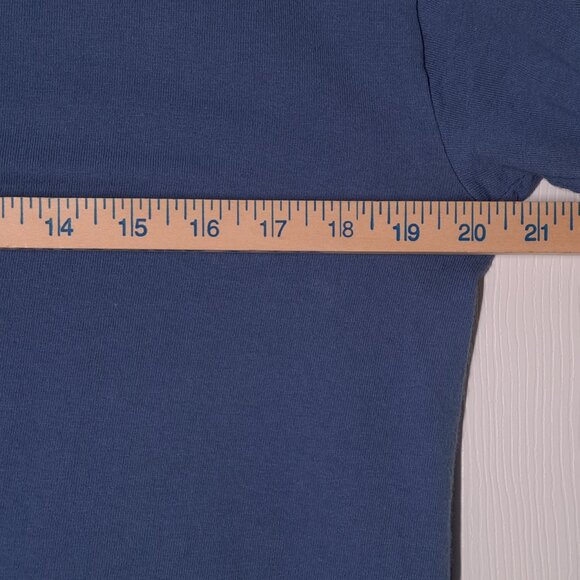 Kings Island: The Italian Job Stunt Track Roller Coaster USED Shirt (M, Blue) - Picture 5 of 7